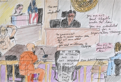 court illustration